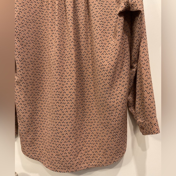 Adrianna Papell Beige Patterned Blouse - Picture 4 of 4